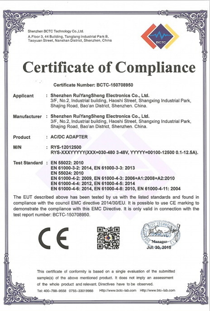 КИТАЙ Shenzhen Beam-Tech Electronic Co., Ltd Сертификаты